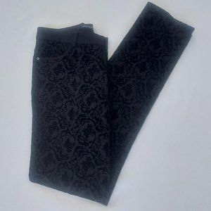 Insight New York Women’s Black Printed Pants Straight Leg Size 6